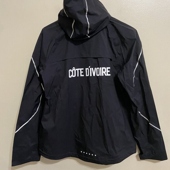 Nike Pro Elite Cote Divoire Team Issue Running Storm Rain Jacket Men's L NEW - Picture 7 of 13